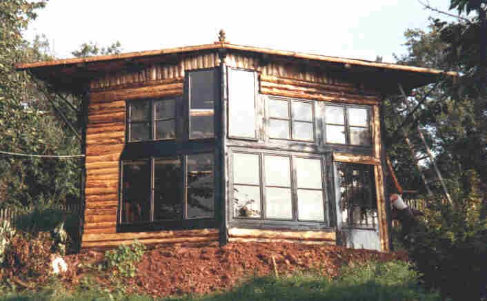 Süd-Frontseite der Werkstatt (Eigenbau 1986)